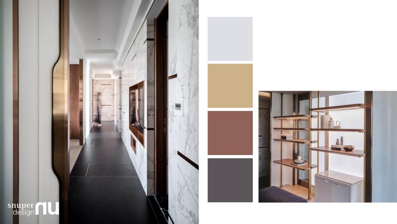 新古典與現代設計交織－走廊及擺飾架