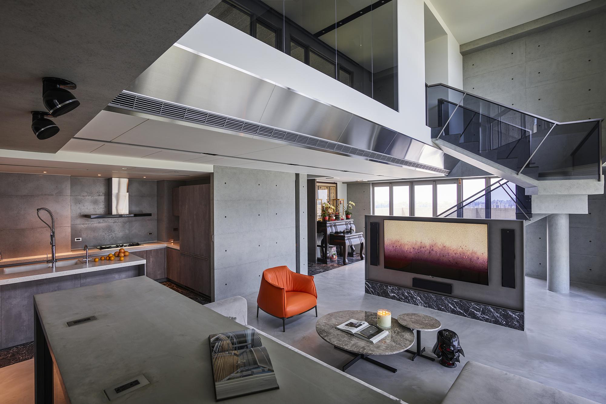 豪宅設計-空間的剖面-客廳
