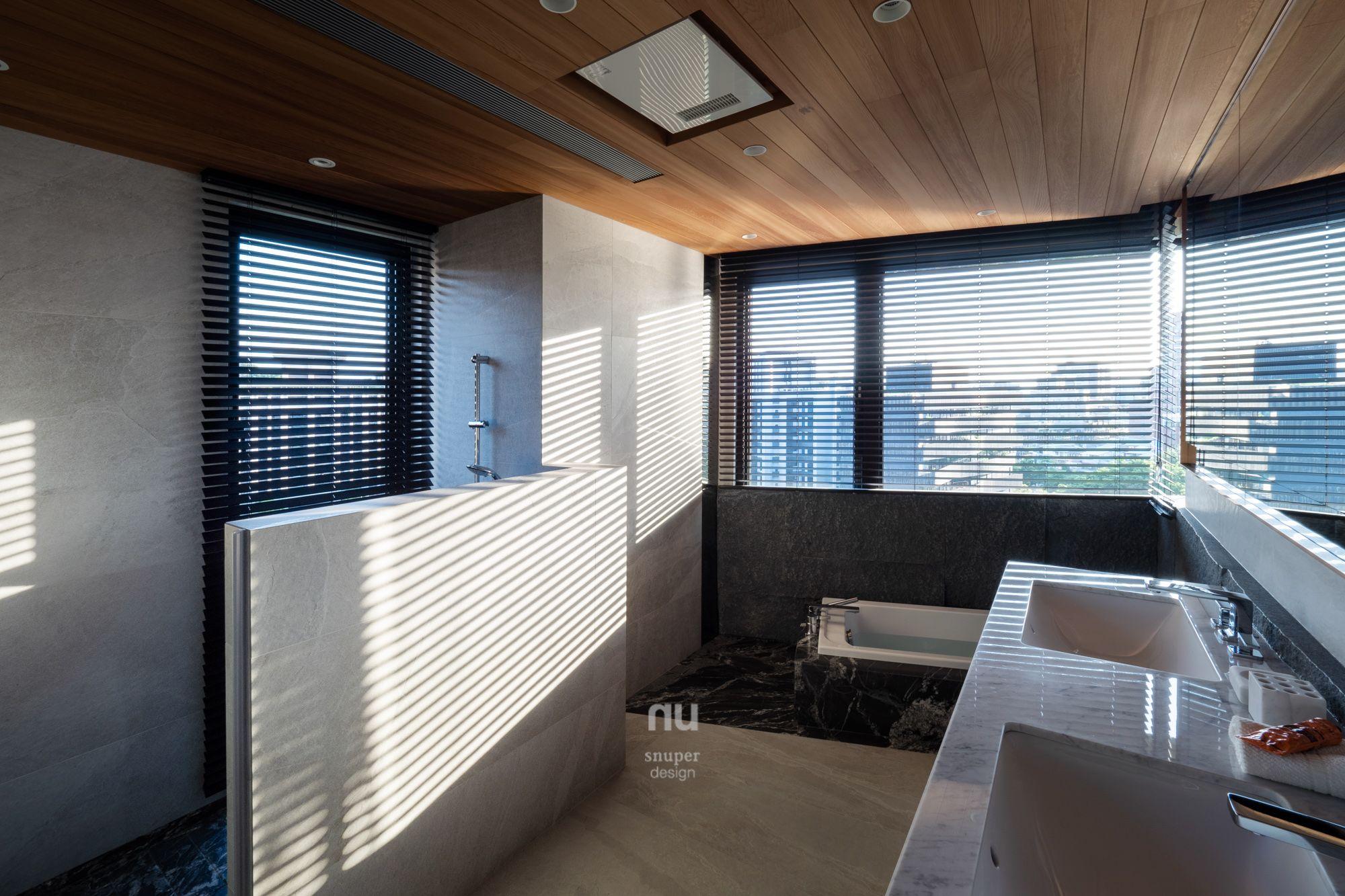 豪宅設計-玉山岩-大坪數-泡湯主浴室
